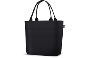 Lunch Bags for Women Insulated Leakproof Lunch Box Reusable Food Container Thermal Cooler Tote Bag Work College Black 10L