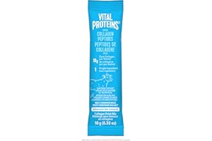 VITAL PROTEINS Bovine Collagen Peptides Powder, Single-serve Stick Packs, Unflavoured, Odourless, Gluten-free, No Added Sugar