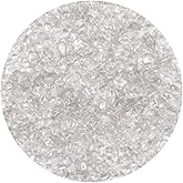 420PCS Chip Stone Beads Clear Crystal Quartz, Irregular Gemstones Healing Crystal Loose Beads Crushed Chunked Crystal Pieces Hole Drilled for DIY Art Crafts Jewelry Making (Clear Crystal Quartz)