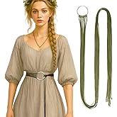 Berlune Viking Cross Belt Norse Witch Rope Belt Medieval Ren Faire Accessories for Women Halloween Costumes