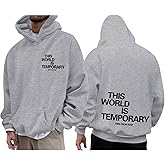 Wrenpies Christian Jesus Hoodie for Men Faith Religious Bible Verse Sweatshirt God Graphic Oversized Pullover Tops