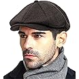 Fashion Men’s Classic Newsboy Gatsby Hat Blend Wool Vintage Flat Ivy Cabbie Cap Boyfriend Gifts(Medium/Large/X-Large)