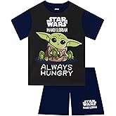 STAR WARS Pajamas, Grogu Boys Pajamas, The Mandalorian Summer Pjs, Short Sleeve Boys Pjs