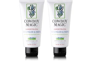 Cowboy Magic Detangler & Shine for Horse, 4 oz – 2 Pack Conditioner, White