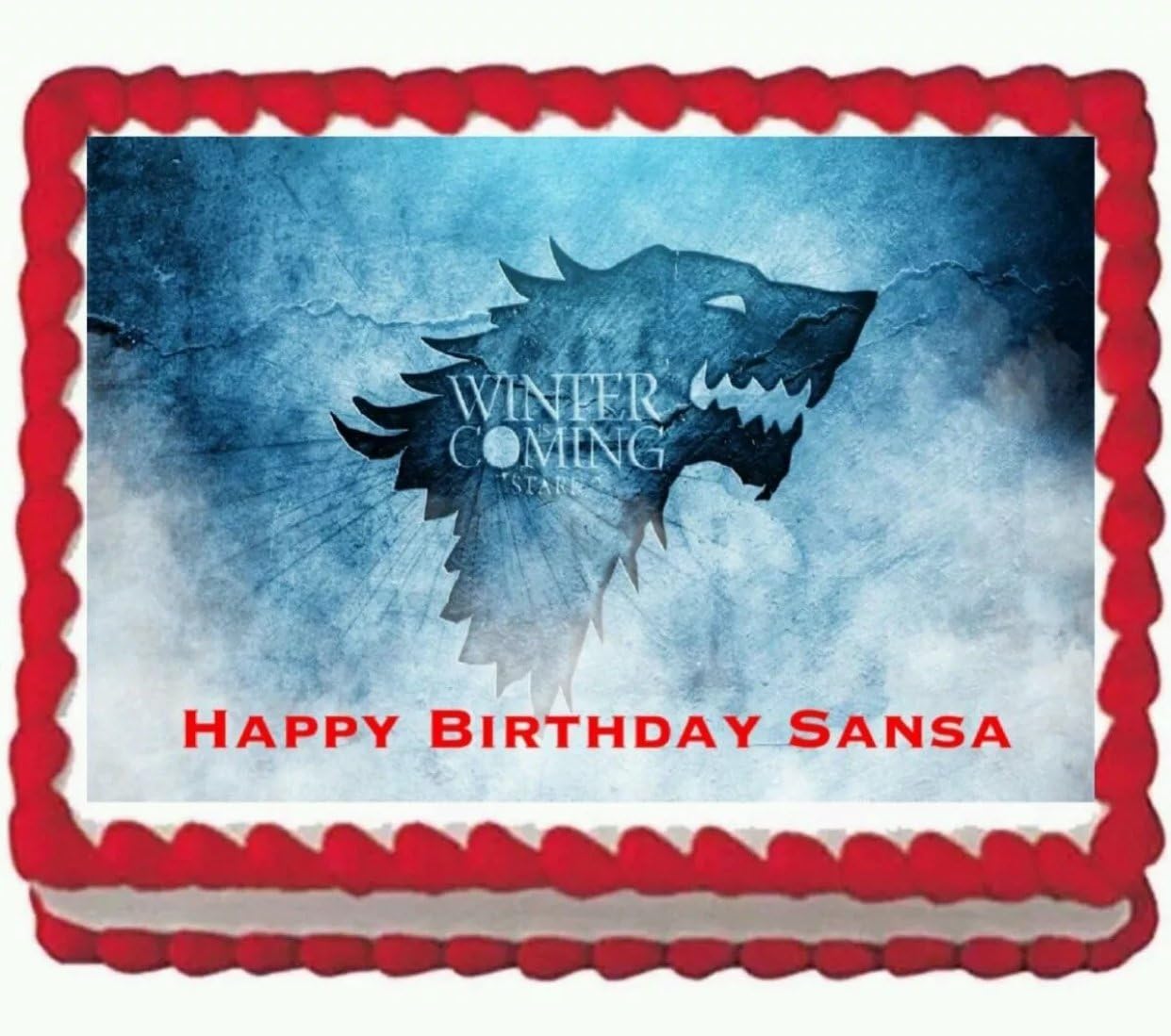 Game of Thrones Edible Cake Image 1/4 sheet