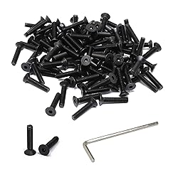 iexcell 100 Pcs M4 x 20mm Thread Pitch 0.7 mm Alloy