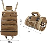 BROLEO Tool Roll Up Bag Organizer Khaki Oxford Cloth Separate Pockets Durable view 9