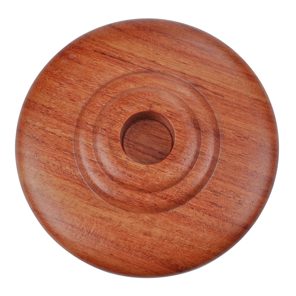 PUNK Solid Wood Cello Endpin Rest Non-slip Stopper Anchor Protector in Cello Shape 3 Holes Holder (Rosewood)