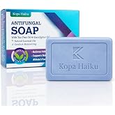 KOPA HAIKU Antifungal Soap Anti-Fungal Skin Bar: Tea Tree Oil Soap, Ideal for Athlete&rsquo;s Foot, Jock Itch, Ringworm-Prone Skin &ndash; Helps Soothe Itching &amp; Reduce Odor 4.4 oz