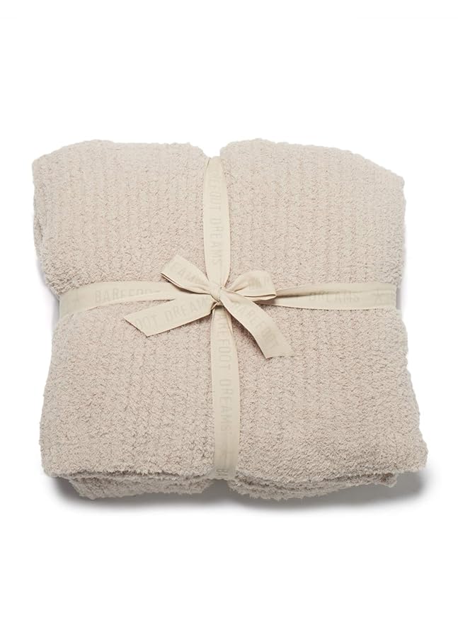 Barefoot Dreams CozyChic Ribbed Bed Blanket King Stone