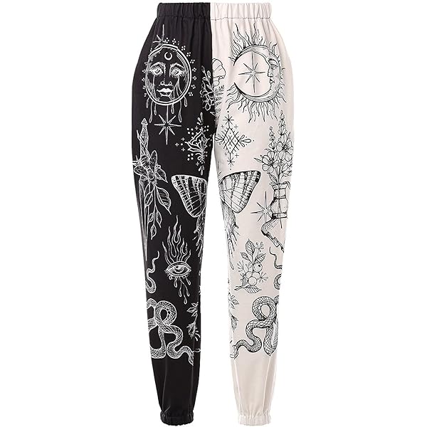 Amazon.com: XFLnaraz Women's Fashion Printed Jogger Pants Elastic