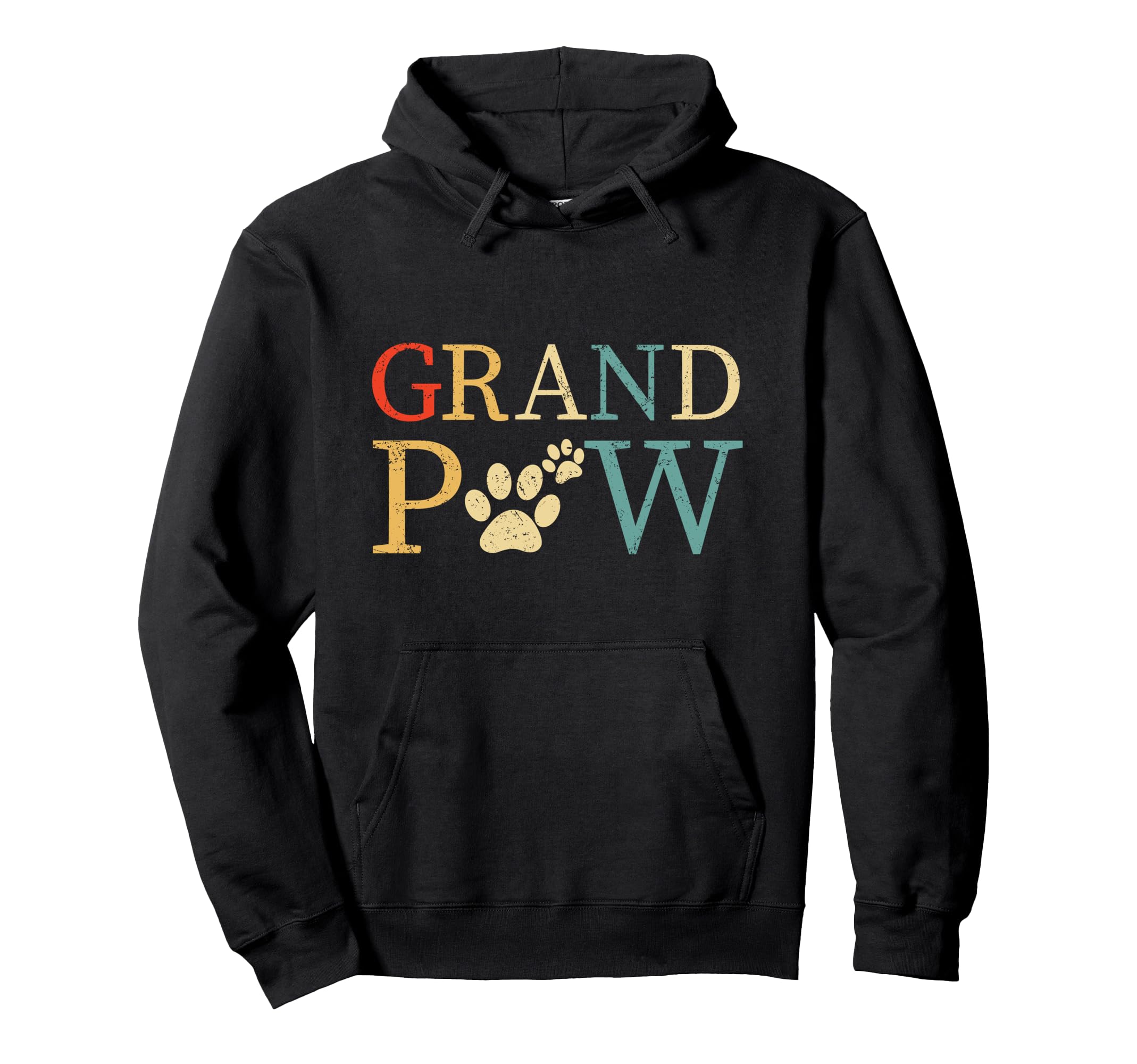 Grandpaw Dog Funny Best Dog lover paw Papaw Grandparents Pullover Hoodie