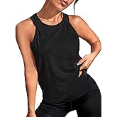 OYOANGLE Women's Camo Print Sleeveless Workout Shirts Exercise Running Tank Tops Active Gym Yoga Tank Top