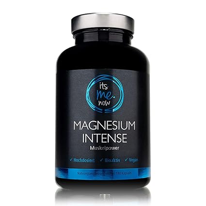 itsme.now Magnesium Kapseln. 600 mg elementares, reines Magnesium pro Tagesdosis. 180 Stück. Mit Magnesiumoxid ohne Magnesium