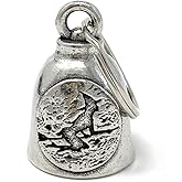 Bravo Bells - Witches Ride Too Bell - Biker Ride Bell Accessory or Key Chain for Good Luck on the Road - Made in the USA