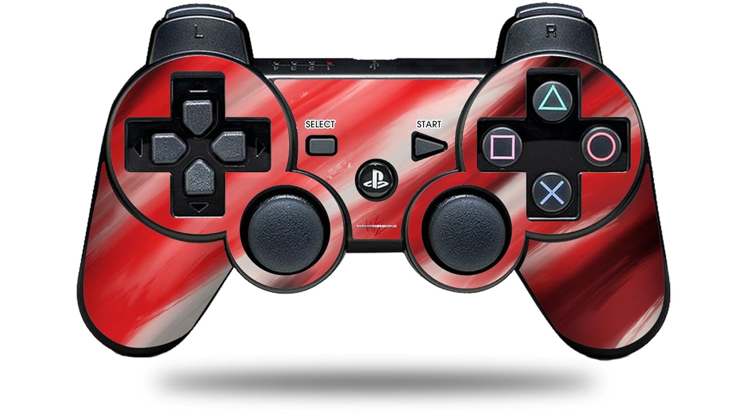 Sony PS3 Controller Decal Style Skin Paint Blend Red (CONTROLLER NOT INCLUDED