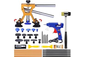 Car Dent Puller - Auto Body Dent Repair Kit with Adjustable Width Golden Dent Puller for Auto Body Dent Removal, Minor Dent a