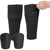 Pinellia Soccer Shin Guards for Kids and Adults,Men Women Shin Guards Sets with Sleeve & Pads,Football Gear for Age 4-6 8-10 10-12