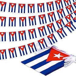 Cuba String Flag Pennant Banner, Small Mini Cuban