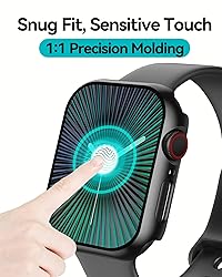 Smiling 2 Pack Case Built in Tempered Glass Screen