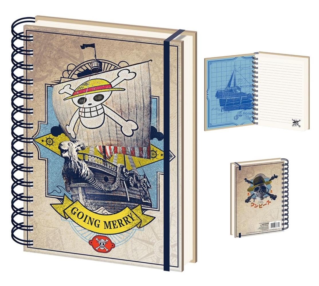One Piece Notebook (Live Action Going Merry Design) Wiro A5 Writing Book and Journal - Official Merchandise