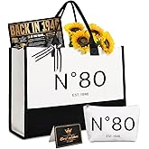 Lamyba 80th Birthday Gifts for Her, 80s Birthday Decorations for Women/Wife/Mom/Friends/Sister, Back in 1946 Poster, N 80 Tote Bag