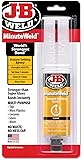 J-B Weld 50101 MinuteWeld Instant-Setting Epoxy Syringe - Dries Clear - 25ml