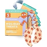 Patchology Holiday Treats Gingerbread Under Eye Patches Gift Set - Cute Stocking Stuffers with Gingerbread Scent - No-Slip Masks that Hydrates, Soothes and Refreshes skin - 5 Pair (Limited Edition)