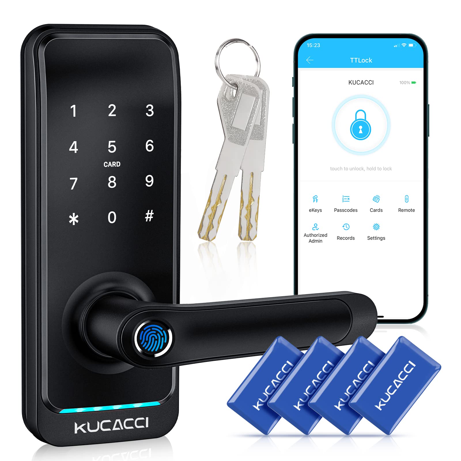 Keyless Entry Smart Lock with Handle: Kucacci Smart