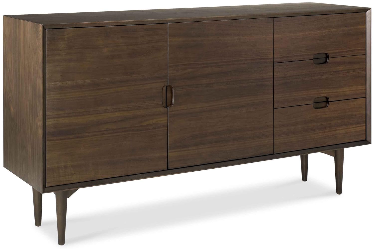 Bentley Oslo Walnut Wide Sideboard Amazon.co.uk Kitchen & Home