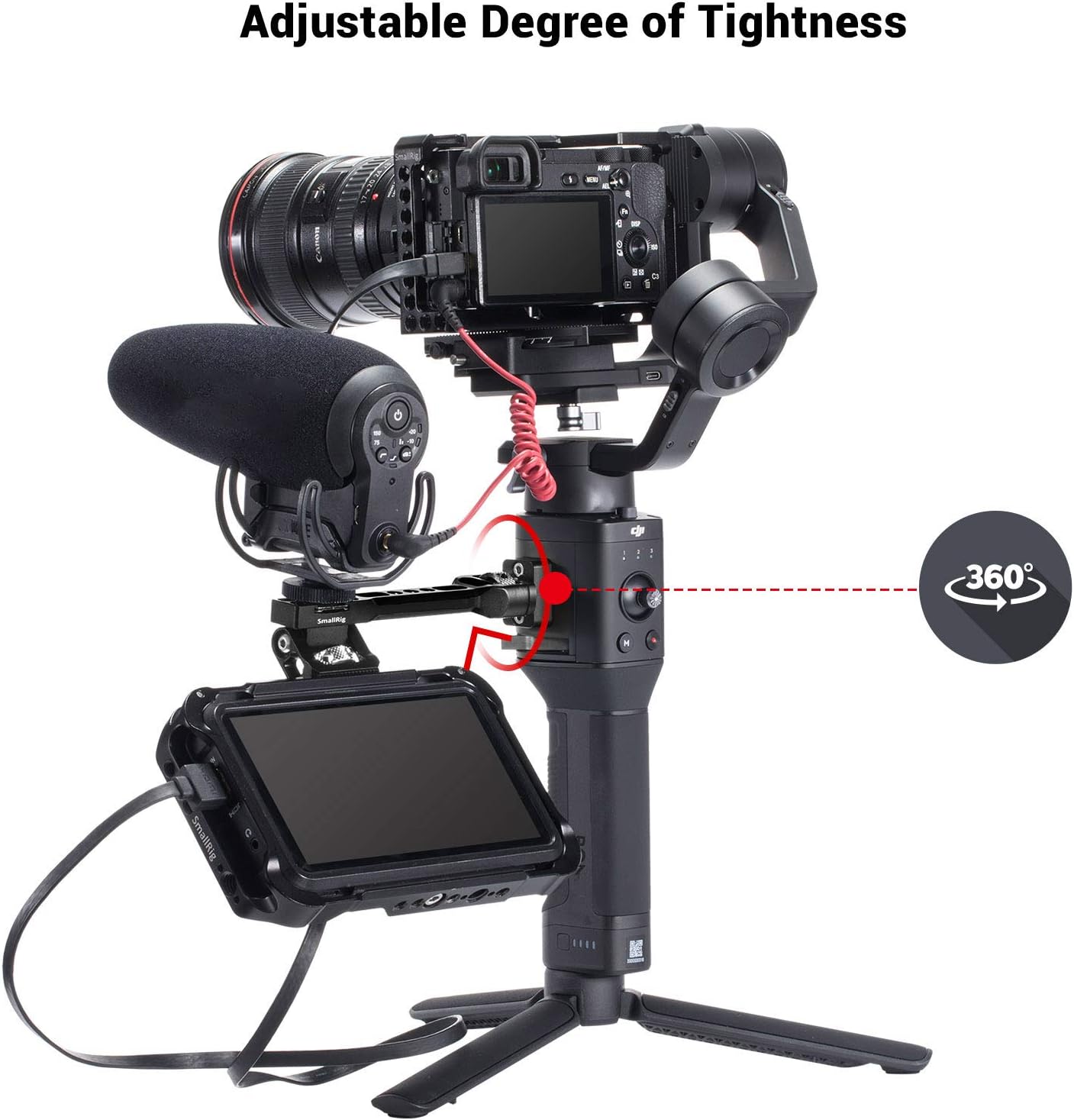 SMALLRIG Adjustable Camera Monitor Mount for DJI Ronin-S/Ronin-SC/Zhiyun Crane 3/Weebill Lab - BSE2386 : Camera & Photo