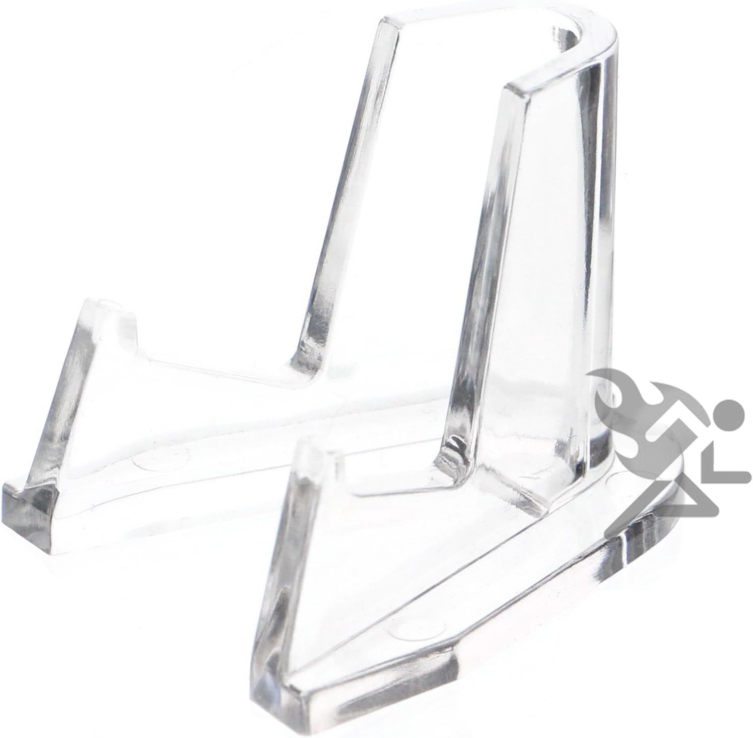 OnFireGuy Pocket Watch Lighter & Knife Display Stand Deluxe Easels 1/2” Shelf, Clear 50 Pack