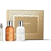Molton Brown Sunlit Clementine & Vetiver Travel Gift Set - Eau de Parfum 0.25 fl. oz., Body Wash 3.3 fl. oz. & Body Lotion 3.3 fl. oz., Luxury Scented Body Care Gift Set