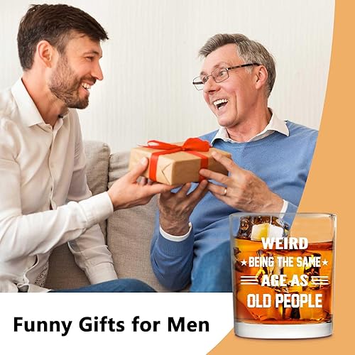 Futtumy Weird Being the Same Age as Old People Whiskey Glass