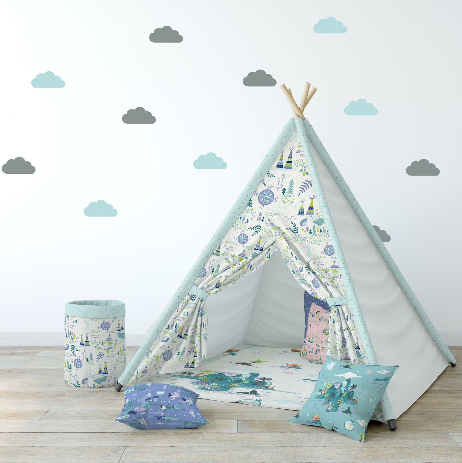 Cloud Wall Stickers, Mini and Regular Size, Lots of Colours Options, Perfect for a Baby's Nursery or Child's Bedroom