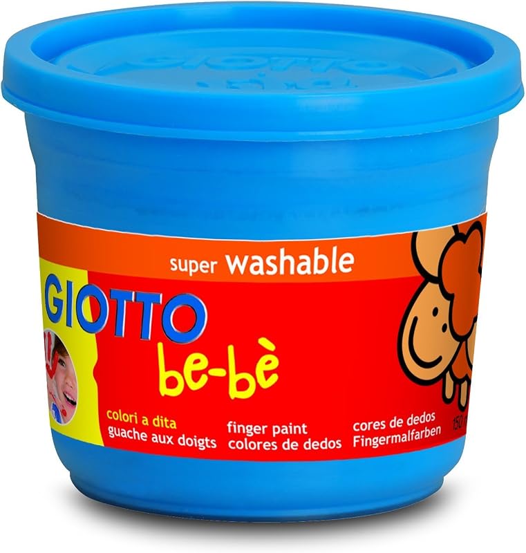 Tinta lavável para dedos, latas, cores variadas, 4 x 150 ml
