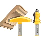 YONICO Router Bits Crown Cap Molding Set Elaborate 2 Bit 1/2-Inch Shank 16214