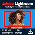 Adobe Lightroom 1TB | 12-month Subscription | Photo Editing & Storage Software |Activation Required [PC/Mac Online Code]
