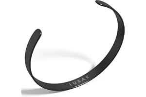 LUXAR Men's Titanium Cuff Bracelet | Solid Titanium Minimalist Bracelet Designed for Men | Available in Medium and Large Sizes | Explore the World of Luxar