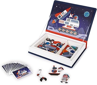 Janod Magneti'Book Universe 70 Part Educational Magnetic Game J02589