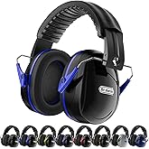 Dr.meter Noise Reduction Ear Muffs, SNR31dB Hearing Protection Sensory Earmuffs, Noise Cancelling Headphones for Adults Ear Protection for Gun Range, Yard Work, Mowing, Monster Truck, Fireworks