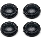SYCZIOHU 4 Pcs Replacement Thumb Grips for PS4/PS5 Controller Anti-Slip Diamond Textured TPE Joystick Caps (Black)