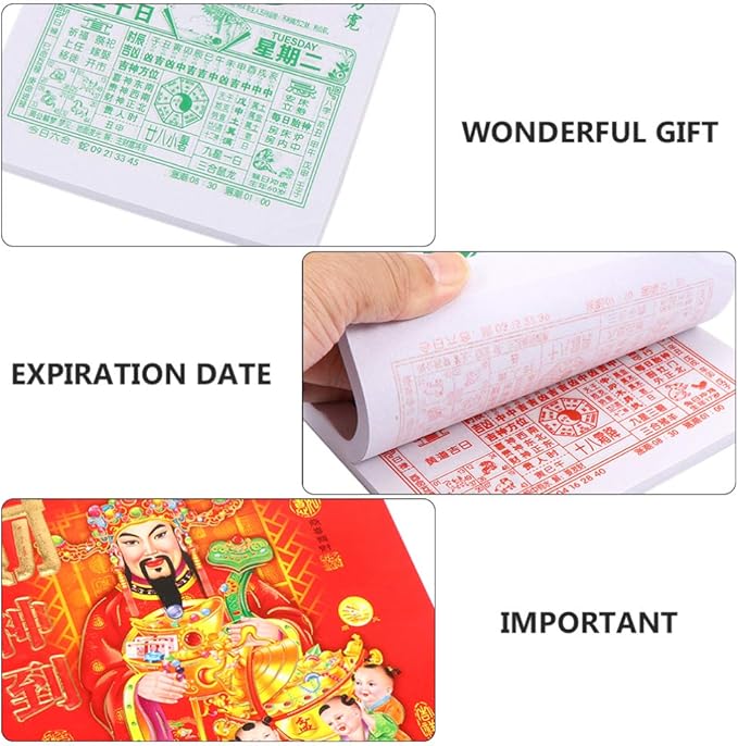 Toddmomy Calendrier Chinois 21 Pour Lannee Du Bouf 21 Page Individuelle Par Jour Total 365 Pages Chaque Page Porte Chance Calendriers Agendas Et Organiseurs Fournitures De Bureau Ram Mount Co Uk