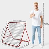 Amazing Tour Football Rebounder Training Net Steel Frame Adjustable Angles view 7
