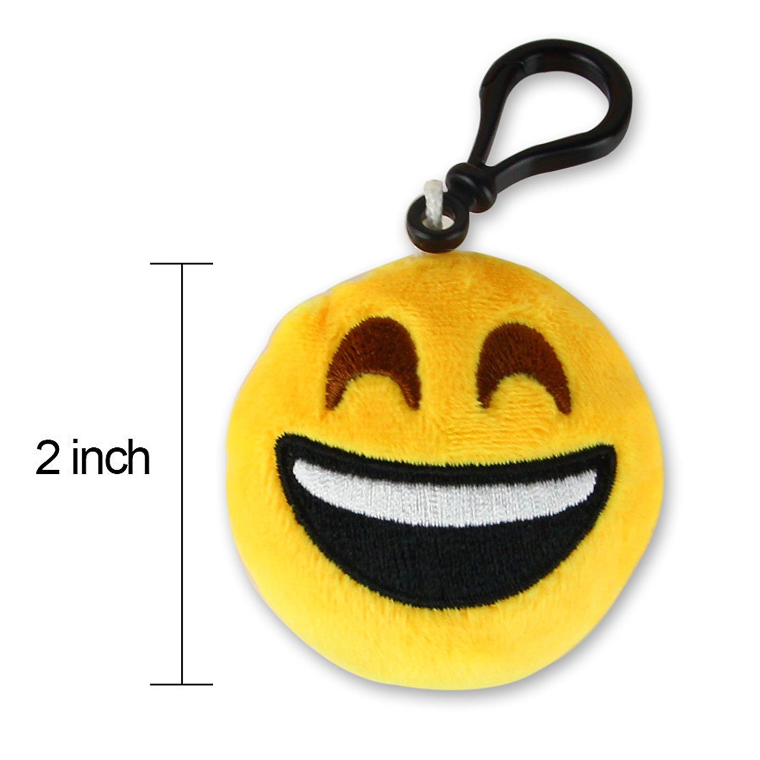 Dreampark Emoticon Keychain Mini Cute Plush Pillows, Party Favors for Kids Valentine's Day Gifts / Birthday Party Supplies, Easter Basket Stuffers Egg Fillers Carnival Prizes Toys for Kids (64 Pack)