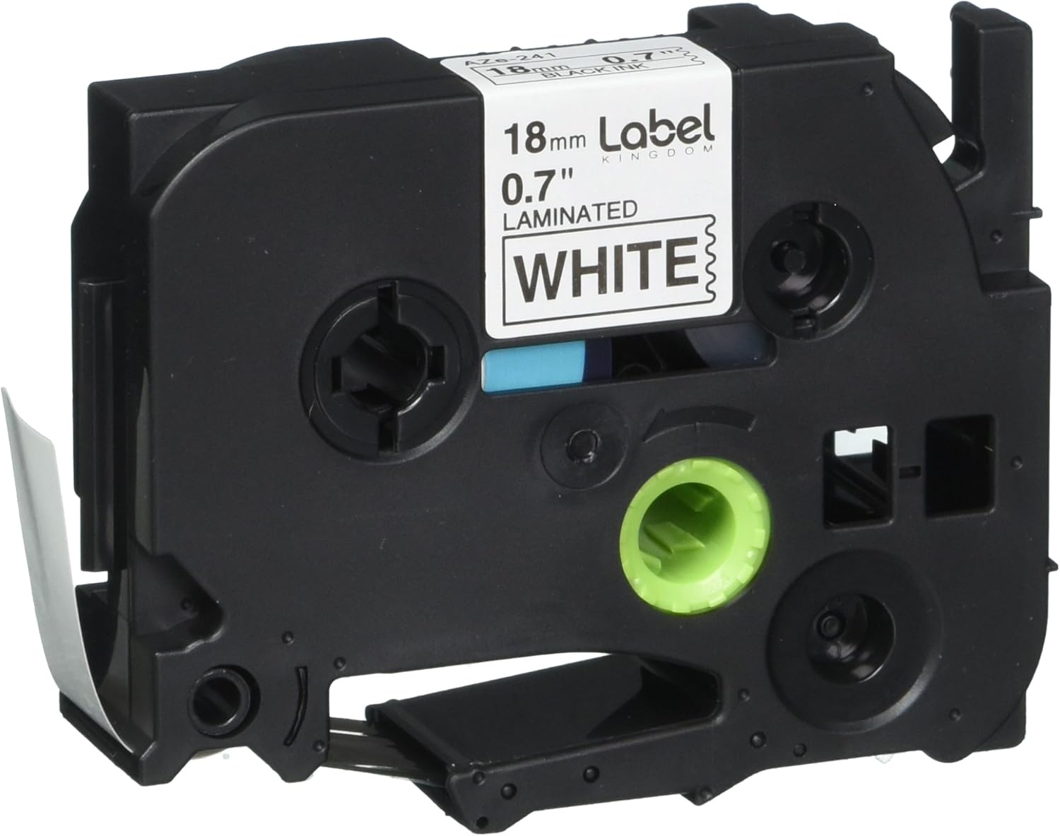TZ Tape 18mm Black on White Standard Laminated Label Tape TZe241 Compatible for