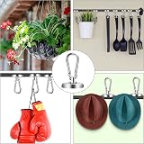 FINDMAG 2 Pack Large Magnetic Hooks 100 LBS Swivel Carabiner 32 mm Neodymium view 6