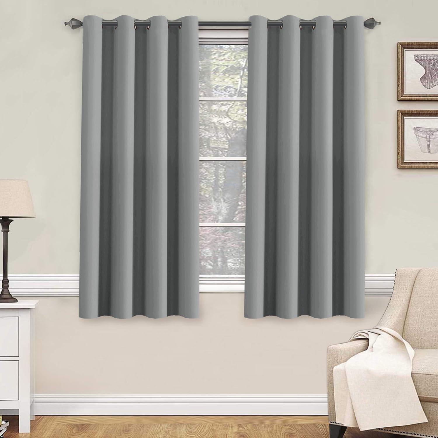 H.VERSAILTEX Blackout Curtains 2 Panels for Bedroom Light Blocking Room