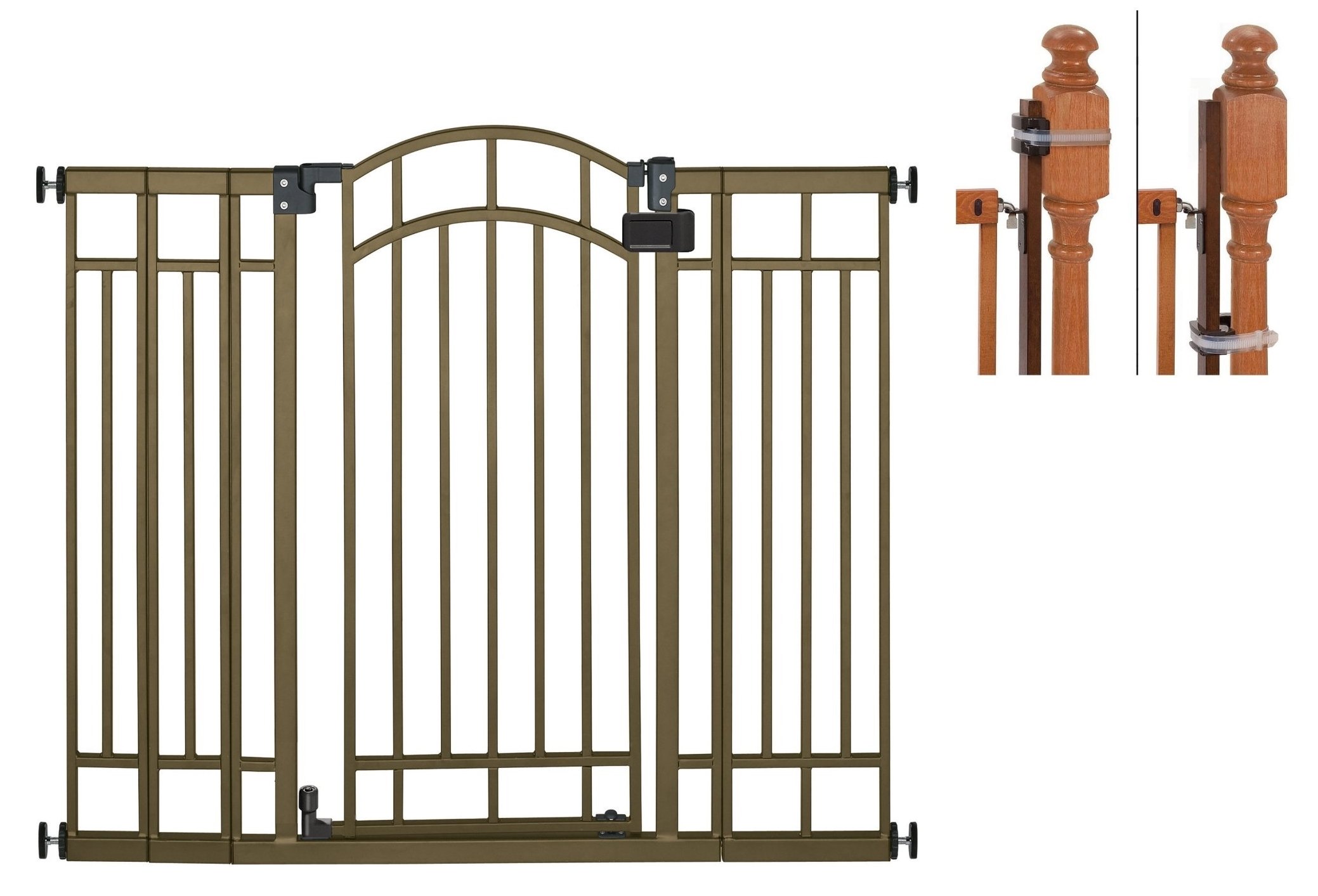 Summer Infant Multi Use Deco Extra Tall Walk Thru Gate Bronze