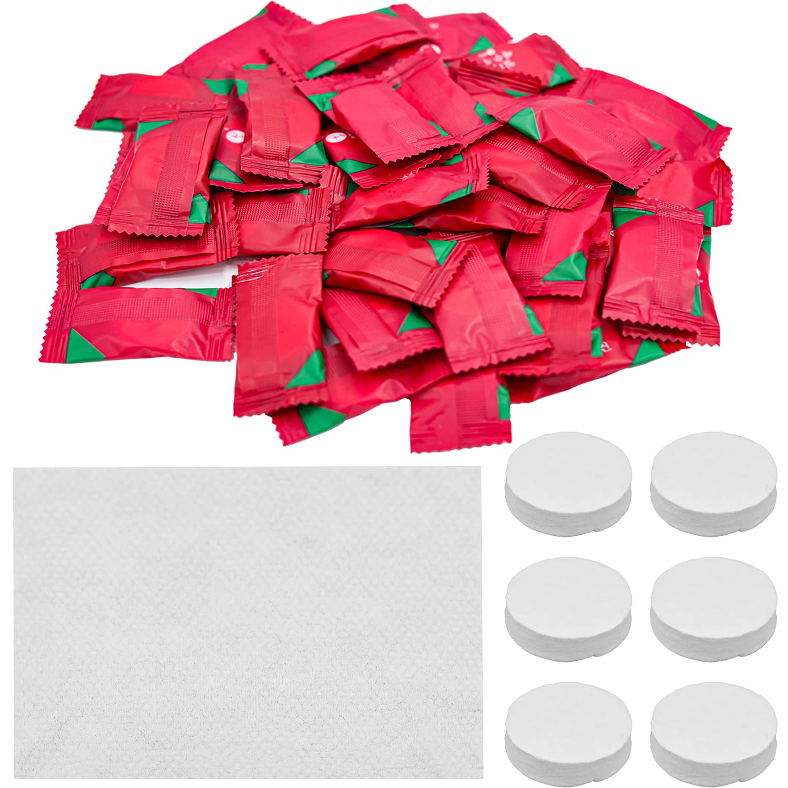 TAFAFTL Pack of 100 Disposable Compressed Hand Towels, Mini Portable Compressed Towel Tablets Face Cloths for Travel Home Beauty Outdoor Sports